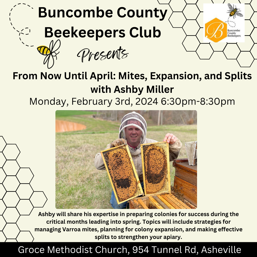 From Now Until April: Mites, Expansion, & Splits with Ashby Miller-BCBC February Club Meeting